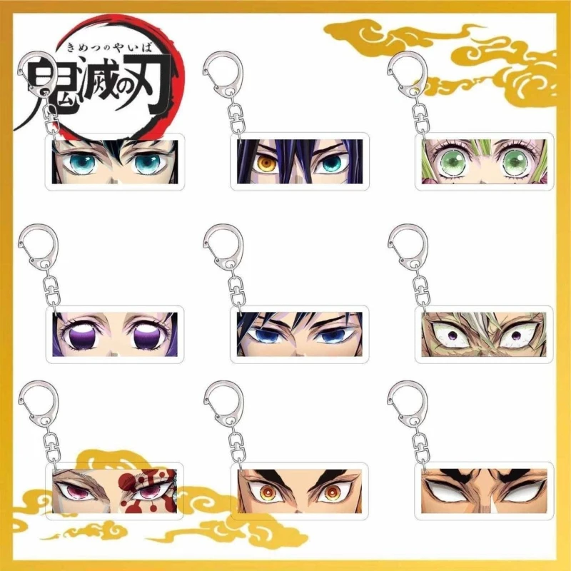 

Demon Slayer Anime Merchandise Cute Cartoon Student Acrylic Keychain Anime Boys and Girls Backpack Pendant Accessories Gift
