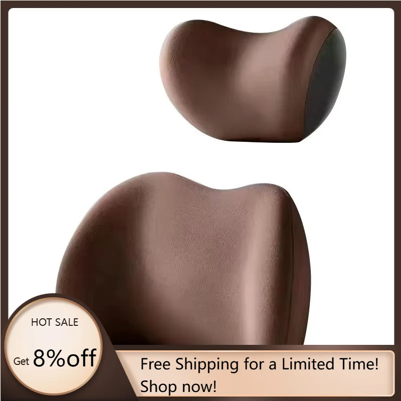 

Universal Car Headrest Neck Pillow Memory Foam Lumbar Support Cushion Cotton Breathable Ventilation Soft Ergonomic