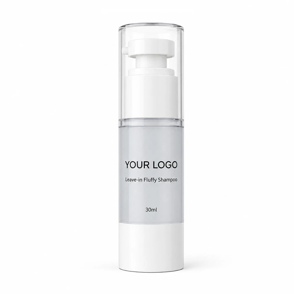 30ml Private Label Hair Makeup Leave-in Volumizing Shampoo Fuller-looking Hair Soft Finish Travel Friendly Custom Product