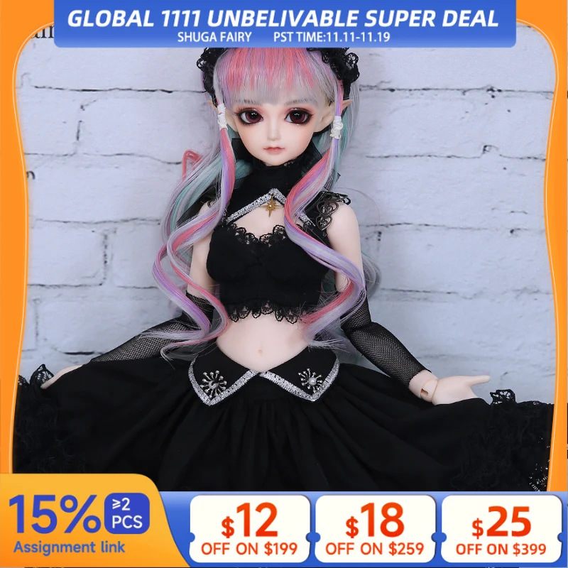 

Кукла Eliya BJD 1/4 минифи, модель девочки, Высококачественная силиконовая смола, игрушки для девочек, подарок на день рождения, Рождество, сказочный мир FL