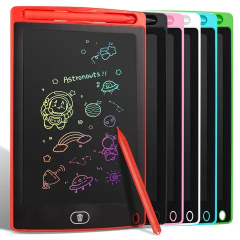 Bilashmart 6.5/8.5/10/12 Inch LCD Drawing Tablet for Kids, Rechargeable Erasable Board with Pen, Travel Educational Toy Gift for Boys Girls
