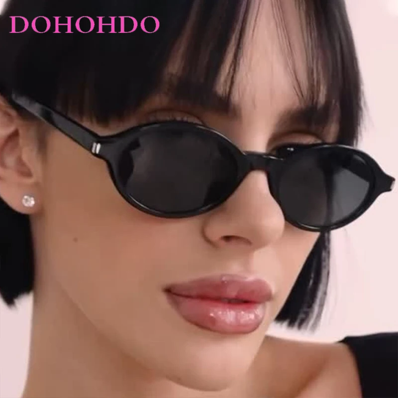 

Vintage Small Oval Frame Women Sunglasses Classic Brand Design Men Sunglass Outdoor Travel Drive Punk Eyewear UV400 Lentes Mujer