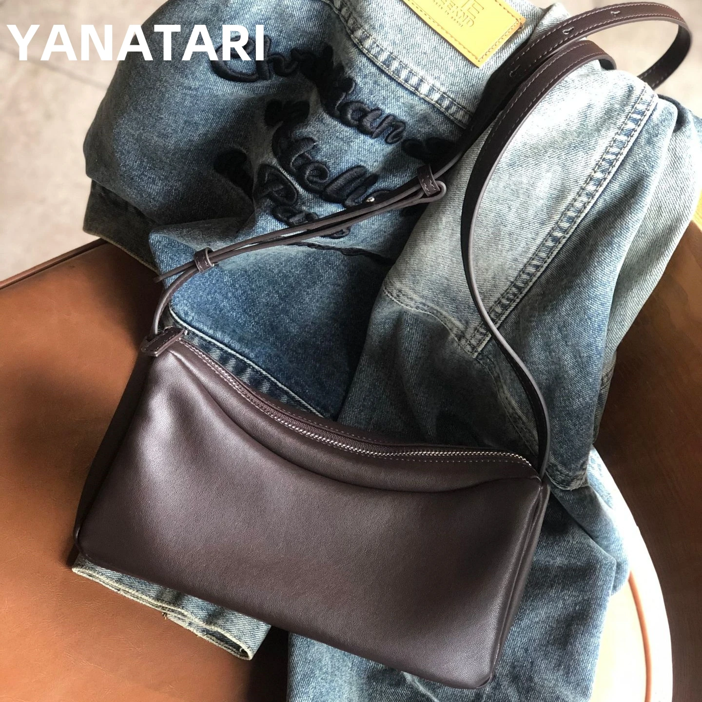 

YANATARI Soft leather white bag leather bag Soft Leather minimalist Crossbody bag women female luxury Fashion handbag