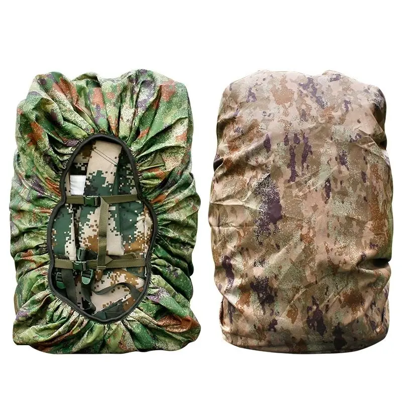 

75L Camouflage Backpack Rain Cover Waterproof Dustproof for Jungle Desert Exploration Hiking with Drawstring and Buckle Closure
