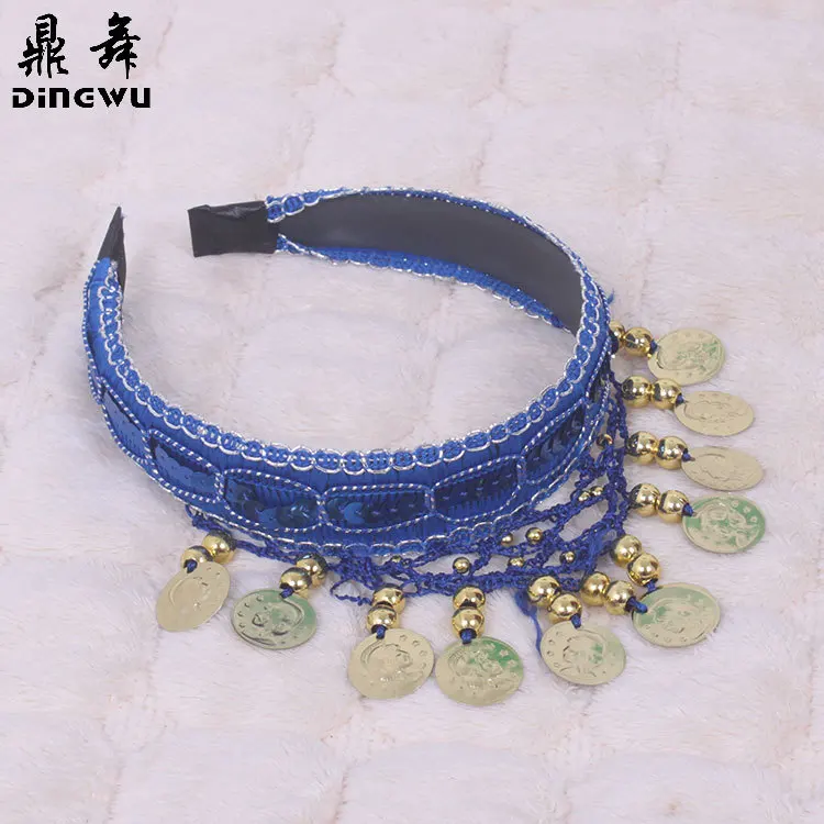 1pcs/lot woman children belly dancing headwear lady fashion hair band with coin