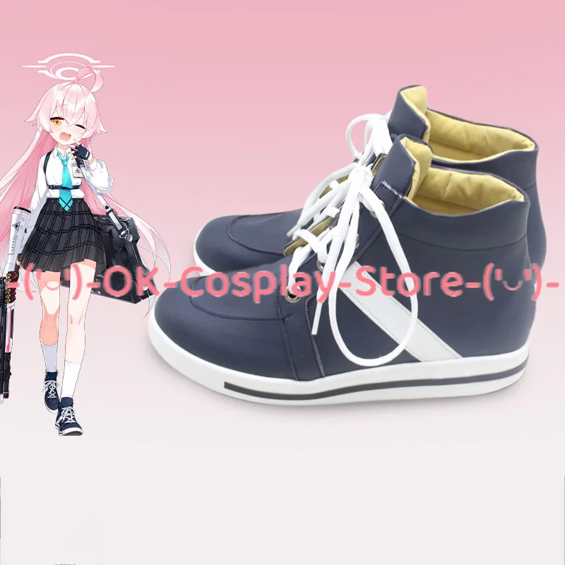 Takanashi-zapatos de Cosplay Hoshino, zapatos de PU hechos a medida, accesorios de Cosplay de archivo azul, botas de Carnaval de Halloween