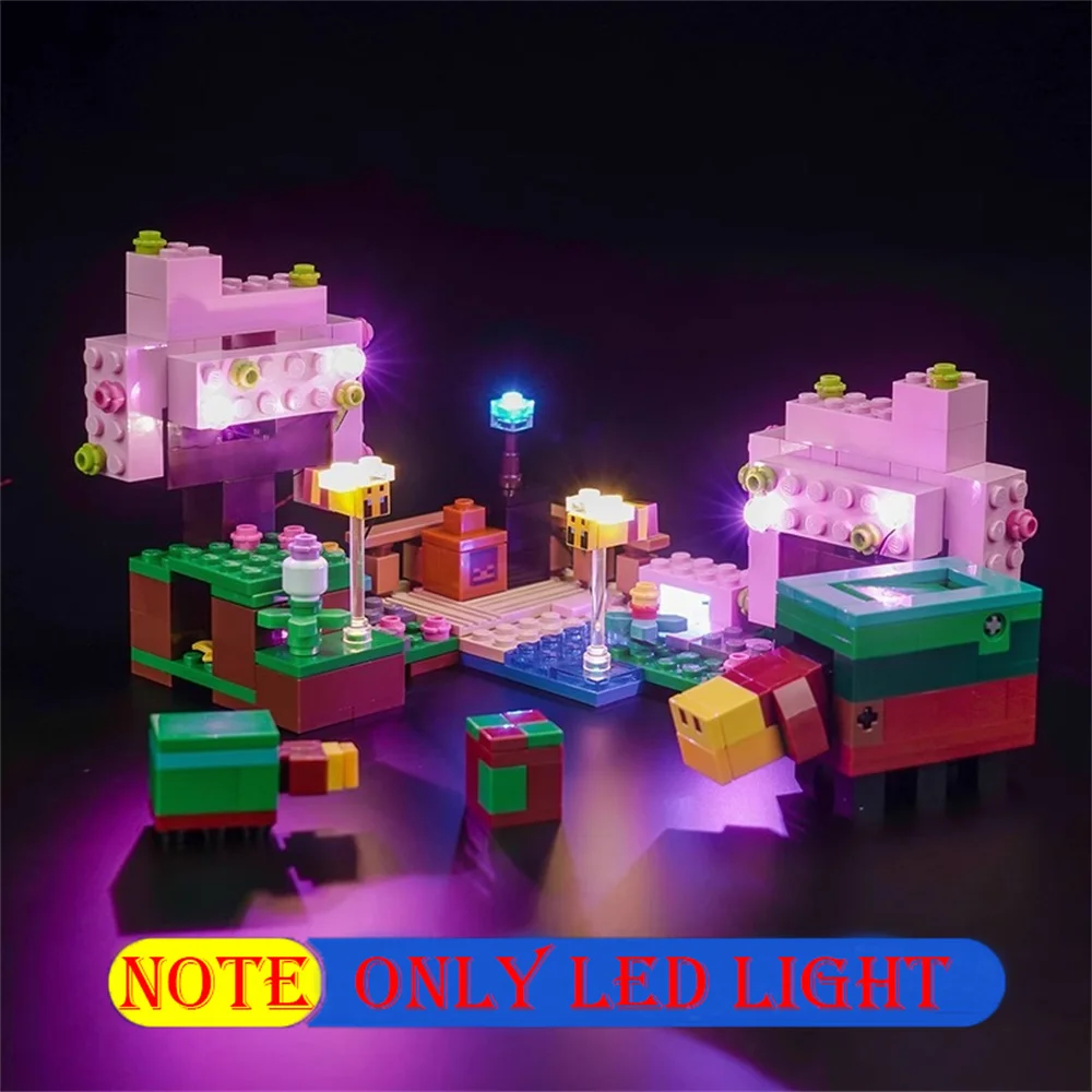 Lighting Set For 21260 Minecraft Game The Cherry Blossom Garden Not Include Building Blocks (Only Led Light Kit)