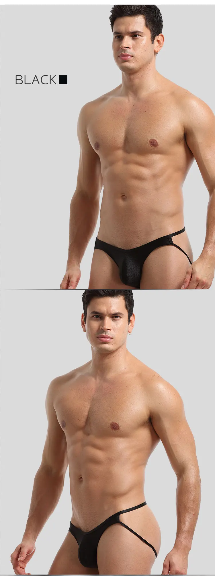 

1pc Sexy Men's Underwear Lingerie Hip Lifting Thong U Convex Pouch Underpants Open Butt Bikini String Jockstrap Thongs G String