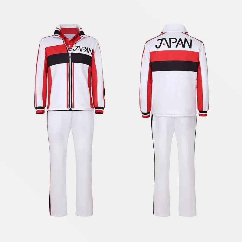 

NewAnime Prince Of Tennis Cosplay Tezuka Kunimitsu Fuji Syusuke Ryoma Echizen Costume Sportswear Team Sets tennis gym suit for M