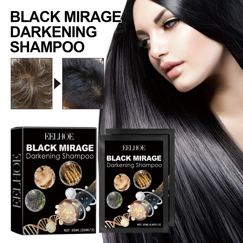 

Ginseng & Polygonum Black Hair Shampoo - Nourishes Scalp & Helps Enhance Natural Shine for Darker, Healthier Looking Hair