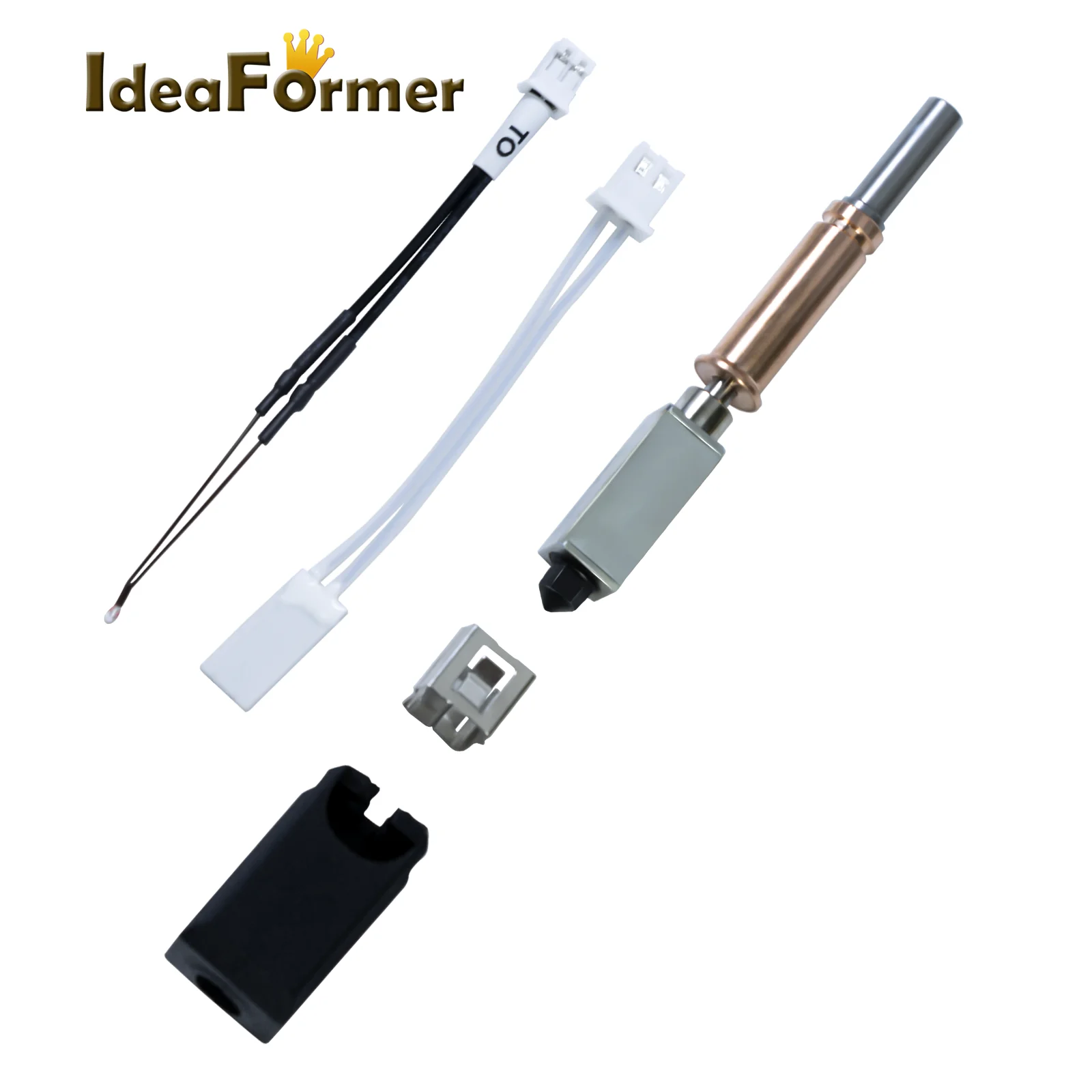 

Для Anycubic Kobra 3 Hotend Upgrade Керамический комплект Hotend 24 В 60 Вт Сопло из закаленной стали Выгорается для деталей 3D-принтера Kobra 3 Combo