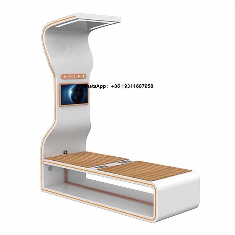 

Solar Powered Smart Urban Seats Bench Led Lighting Mobile Charging Advertising Display with Screen Metal Steel Solar Bench