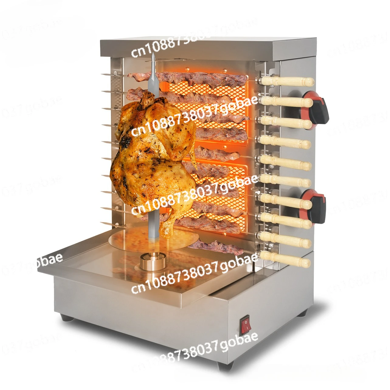 Commercial Gas Dual Head Grill, Desktop Electric Rotary