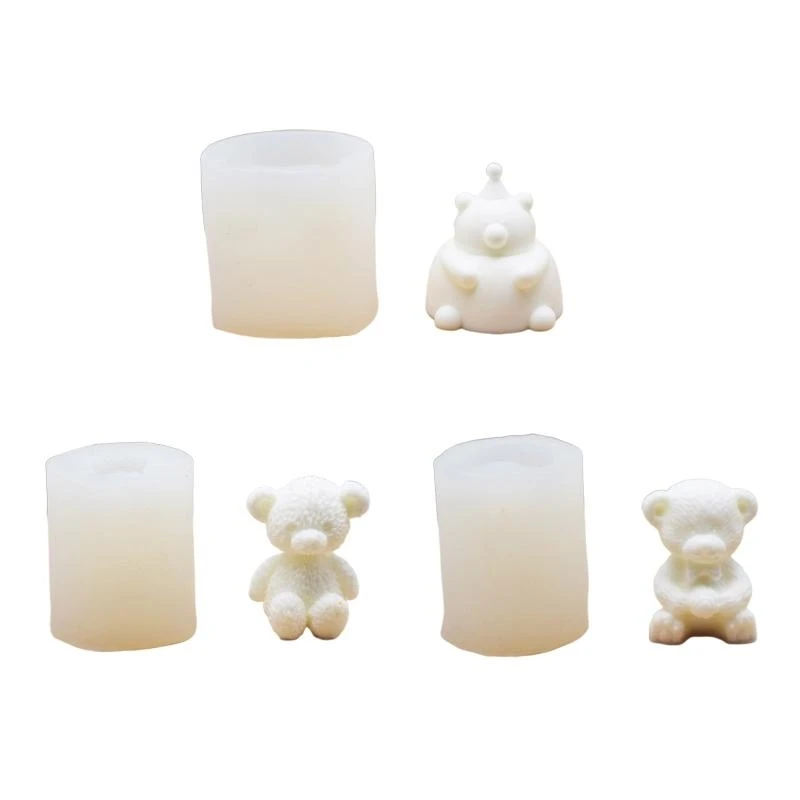  Soap Molds Silicone Craft Mold 3D Fondant Soap Chocolate Candy Molds Family DIY
