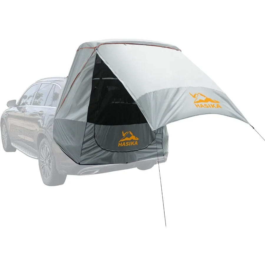 

Canopy Tent Easy Set Up Sun Shade with Mesh Netting for Camping Road Trip Park Waterproof 3000MM UPF 50+ Gray