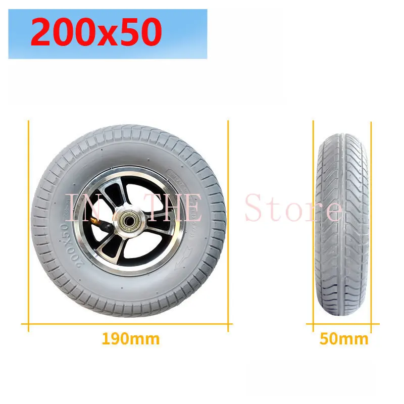 200x50 tire, general electric scooter, wheelchair solid pneumatic tire chair accessories (8-inch front wheel)