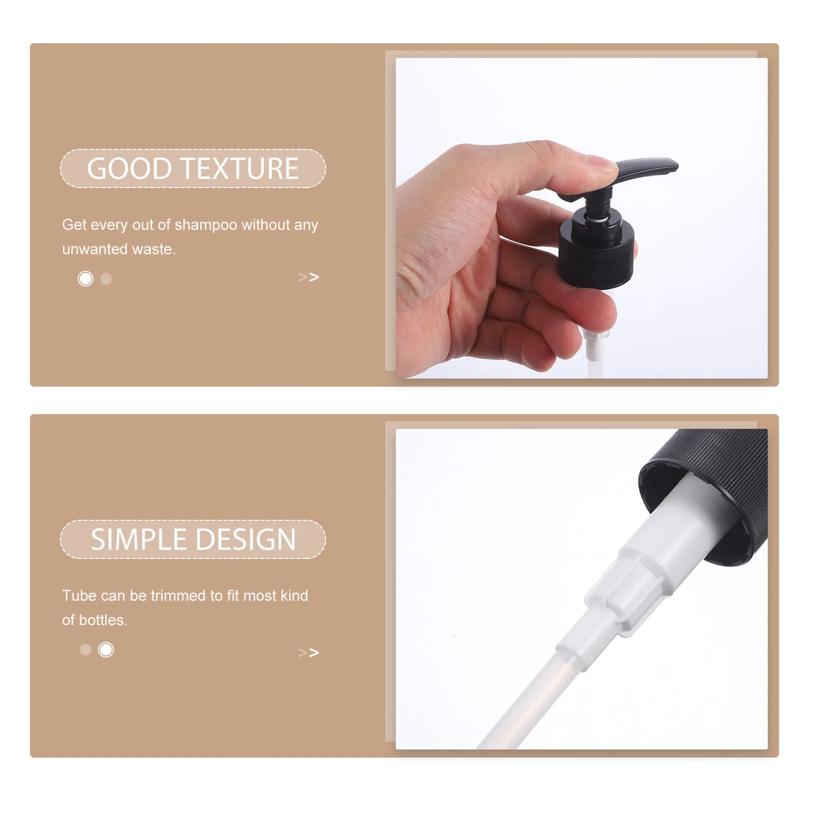 10Pcs Soap Dispenser Pump Plastic Replacement Set for Lotion Shampoo Bottle 28Mm Nozzle Pump Head for Bathroom Accessories