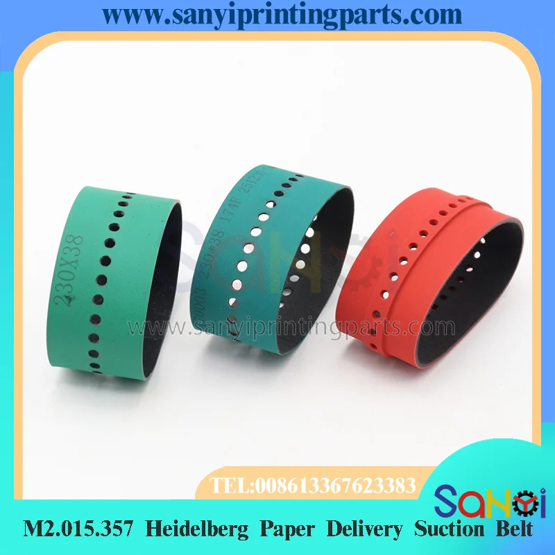 2 Piece M2.015.357 Heidelberg Paper Delivery Suction Belt For Printing Machine Parts
