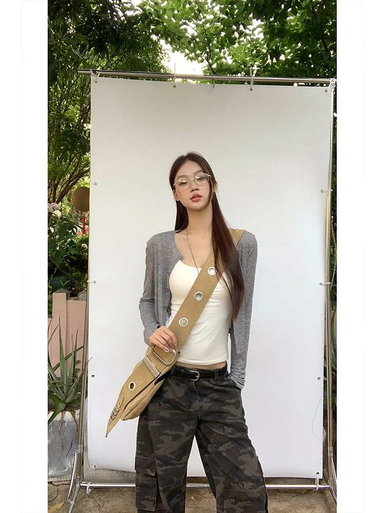 

Красный женский вязаный открытый кардиган Celebri, лето 2022, свободный длинный топ Sve ort Sle ey, дышащий повседневный модный топ