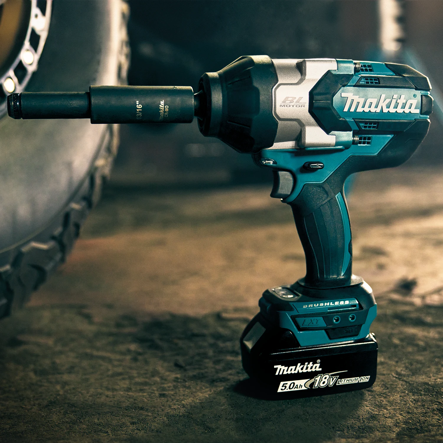 แบตเตอรี่ Makita รุ่น BL1850B 18V 5.0Ah LXT ลิเธียมไอออน แบบชาร์จได้ ใช้แทนแบตเตอรี่เครื่องมือไร้สาย ชุดเครื่องมือช่าง ที่ชาร์จ เลื่อย สว่าน