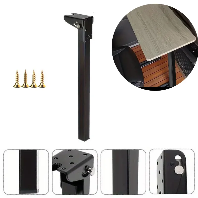 

70cm Foldable Table Leg Motorhome Dinner Table Folding Support Leg Metal Camping Table Rack Cabinet Furniture Replacement Part