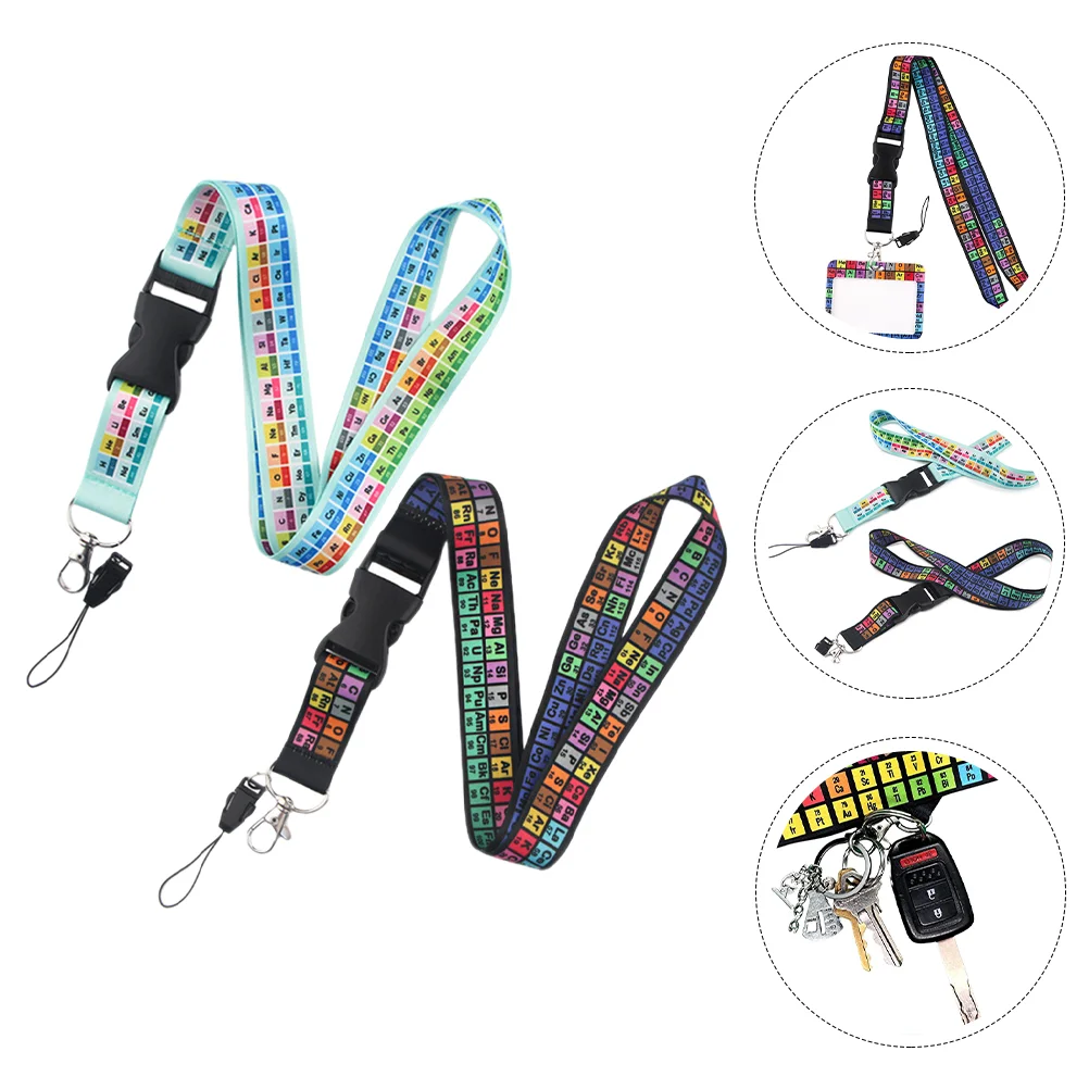 2 Pcs Decorative Cell Phone Holder Messenger Cellphone Lanyard Neck Strap Lanyards for Id Badges