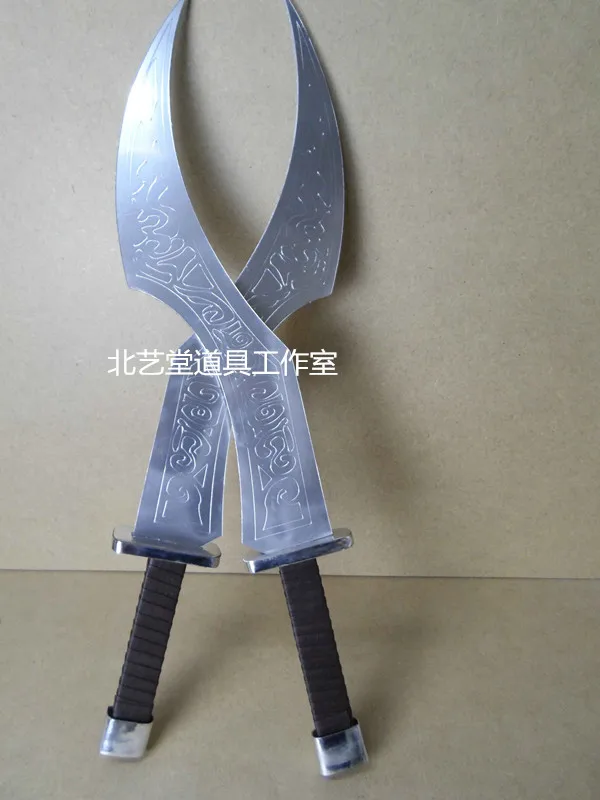 LOL Red Card Katarina Sword Cosplay mass Unsharpened Swords for Carnival Halloween Party Costume Accessory