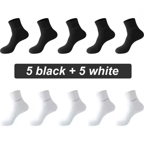 10Pairs Bamboo Fiber Socks Men Casual Business Anti-Bacterial Comfortable Breatheable High Quality Sock Male Plus Size EU38-46 - Image 19