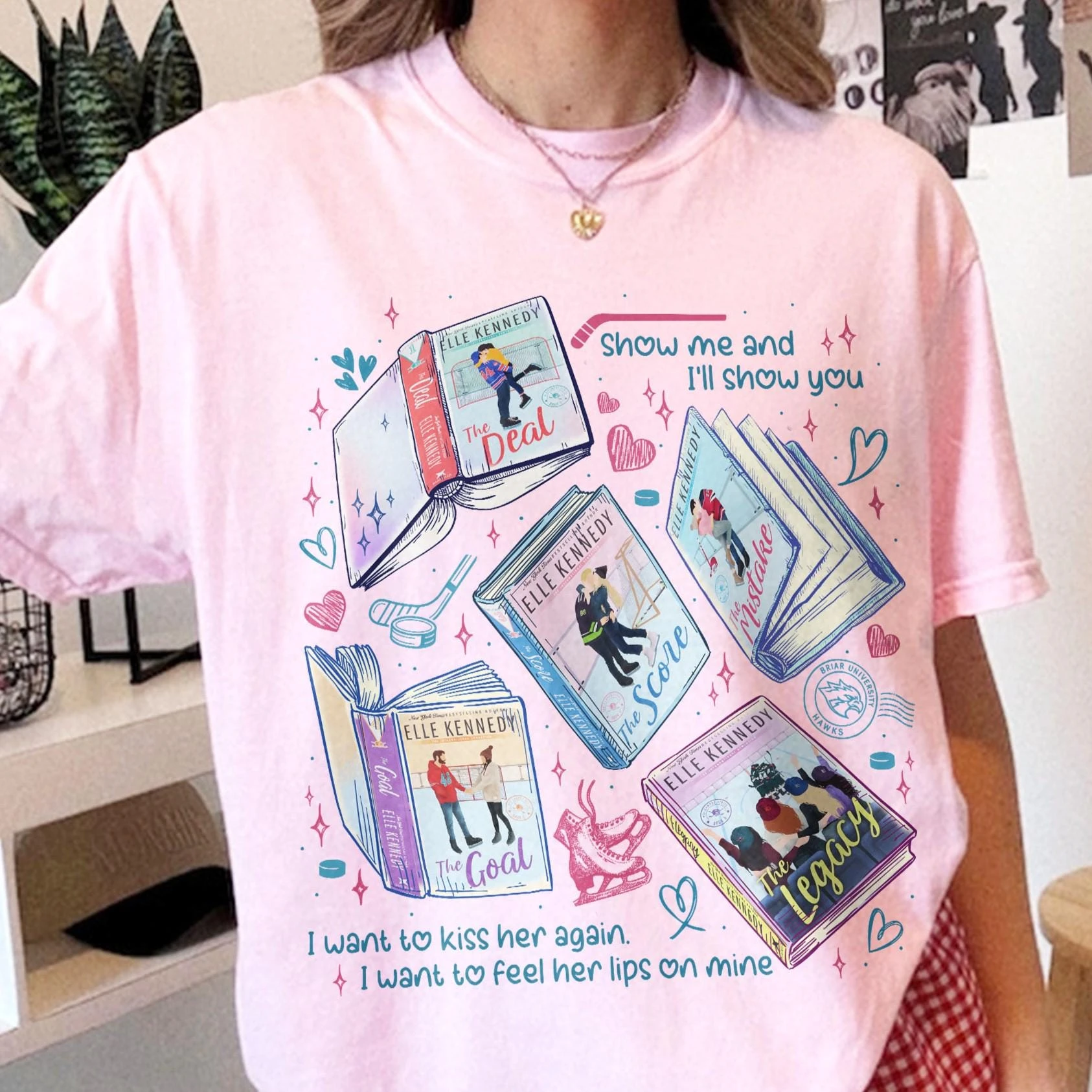 Hot Tv Off Campus Hand Drawn Illustrations Style Unisex Shirt Men's Women's Cotton O-neck Ice Hockey Jersey Streetwear Tshirt