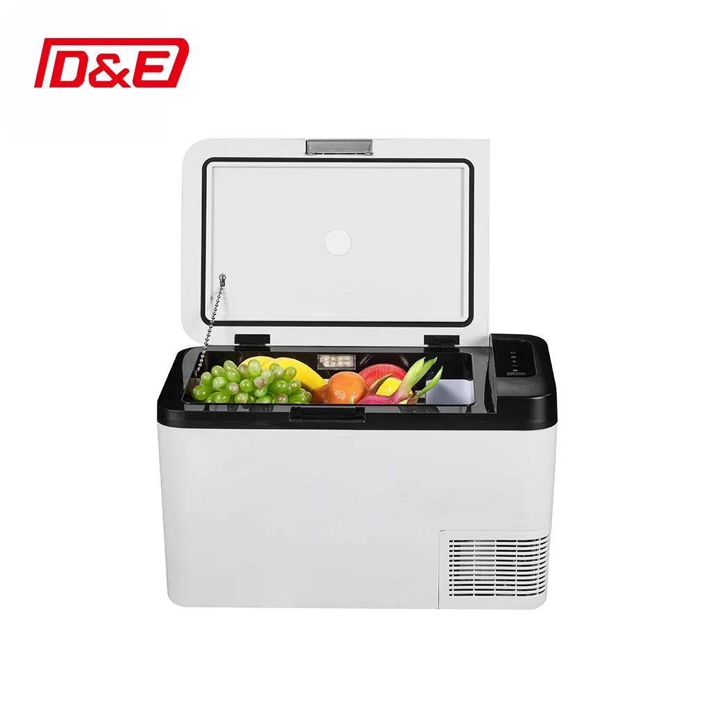 

Portable 12V/24V 25L Capacity Mini Compressor Fridge For RV Truck Van Camping Trailer For Outdoor Electric Power Source
