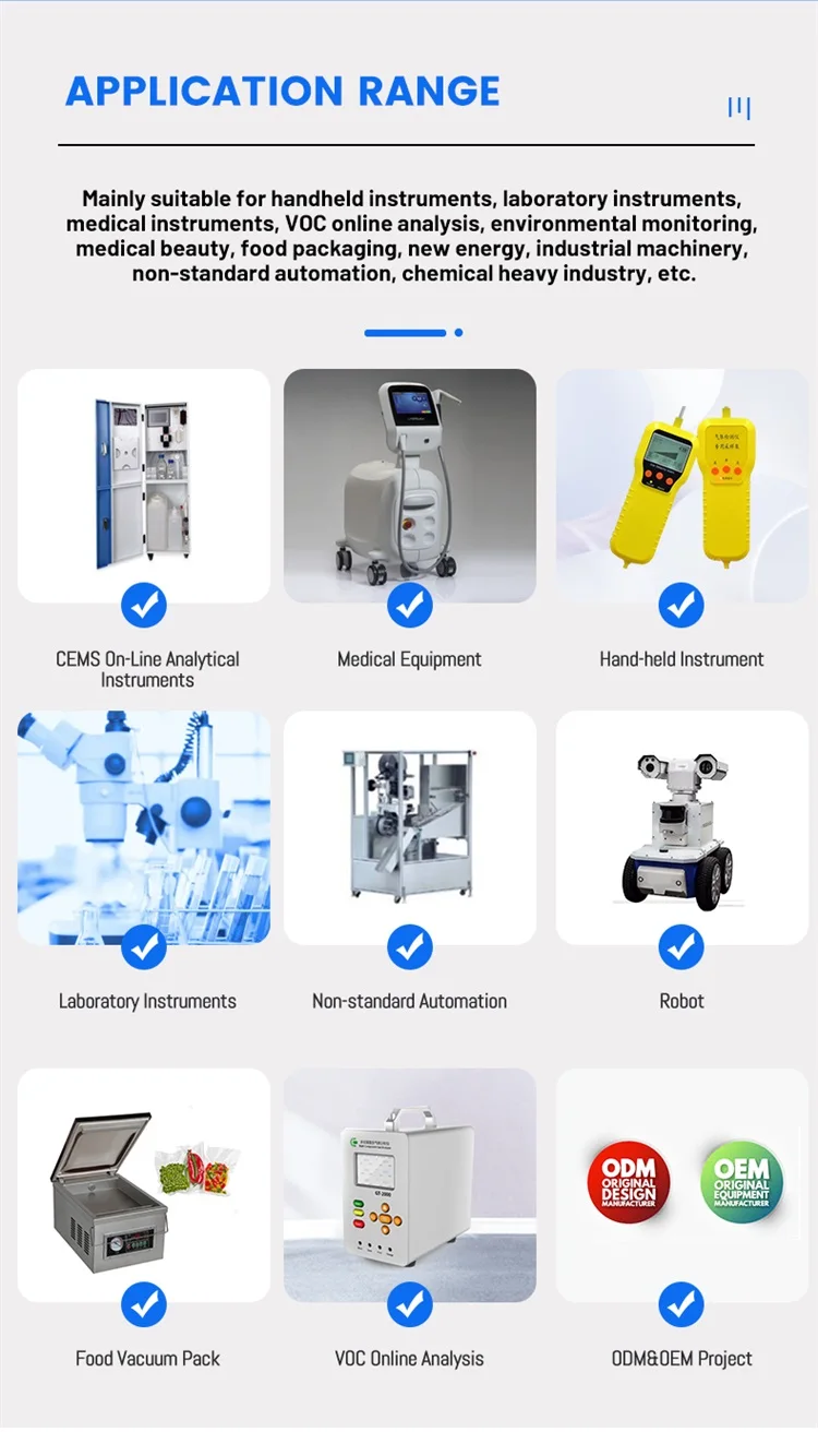 12volt Pressure Portable Electric Mini Oil Free Vacuum Gas Pump Brushless Motor DC Micro Diaphragm Air Suction Sampling Pump