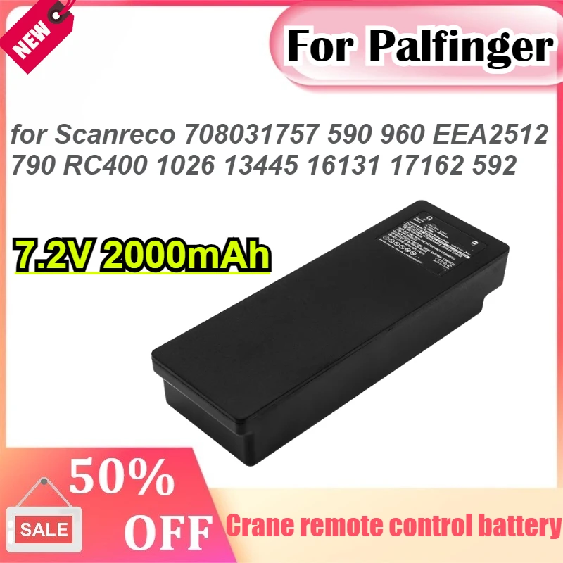 

For Palfinger Scanreco Crane Remote Control Battery for Scanreco 708031757 590 960 EEA2512 790 RC400 1026 13445 16131 17162 592