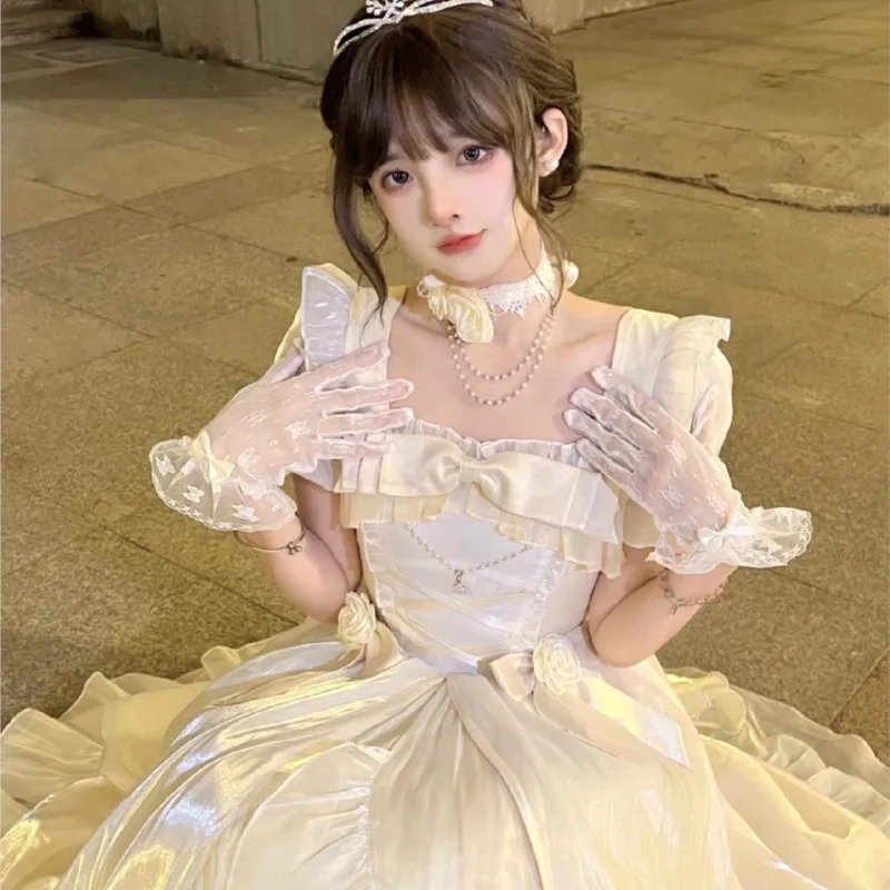 

Generate Color Flower Wedding Dress Lolita Sweet Elegant Birthday