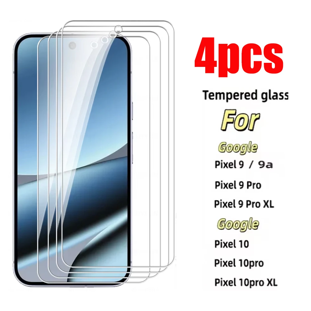 

1-4 шт. закаленное стекло для Google Pixel 9 Pro XL 10 Pro XL 9 10 10 Pro 8 Pro 8 Защитное стекло для экрана Прозрачная пленка