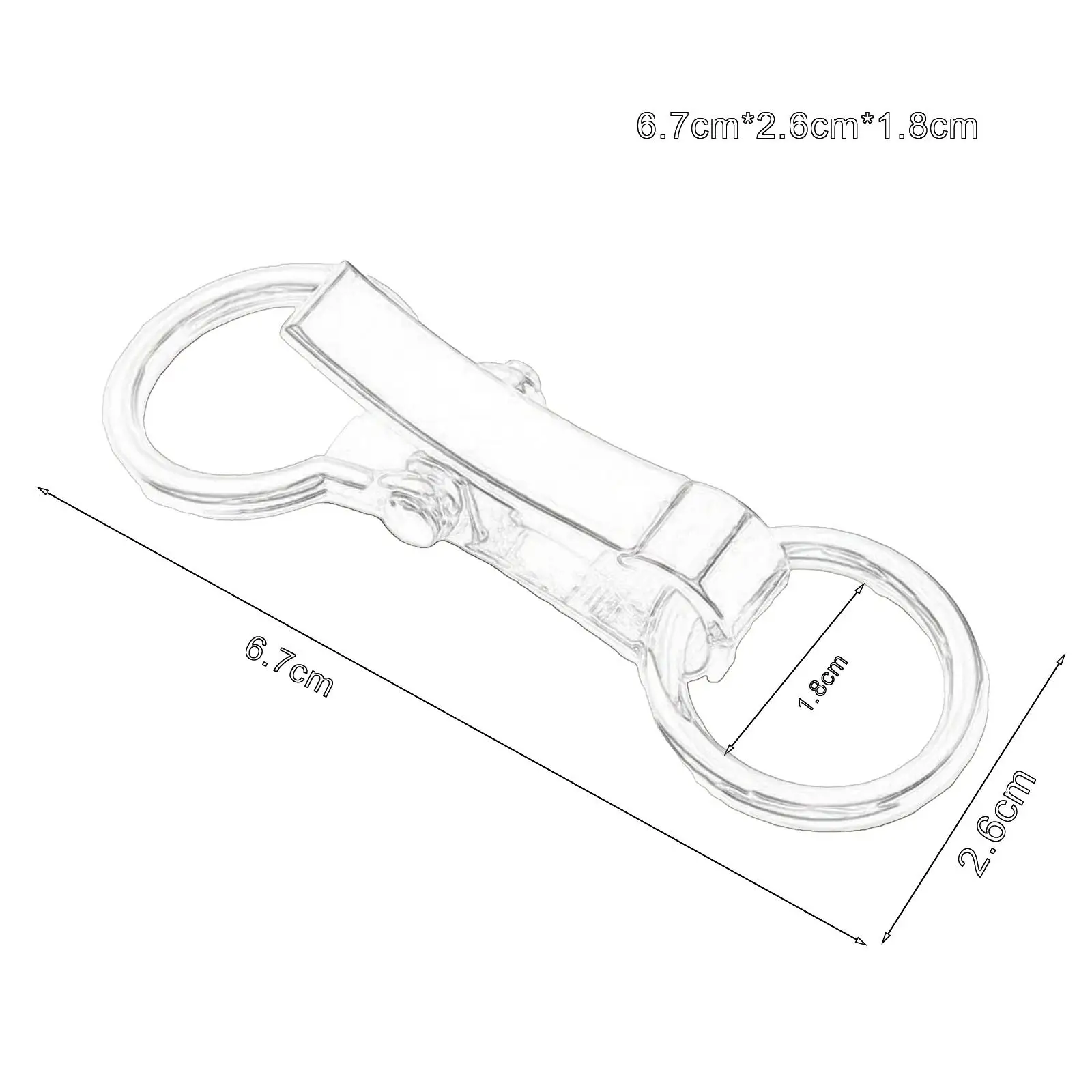 10x Metalen Gesp Legering Snap Haak Sluiting Voor Lanyard Jas Naaien Projecten