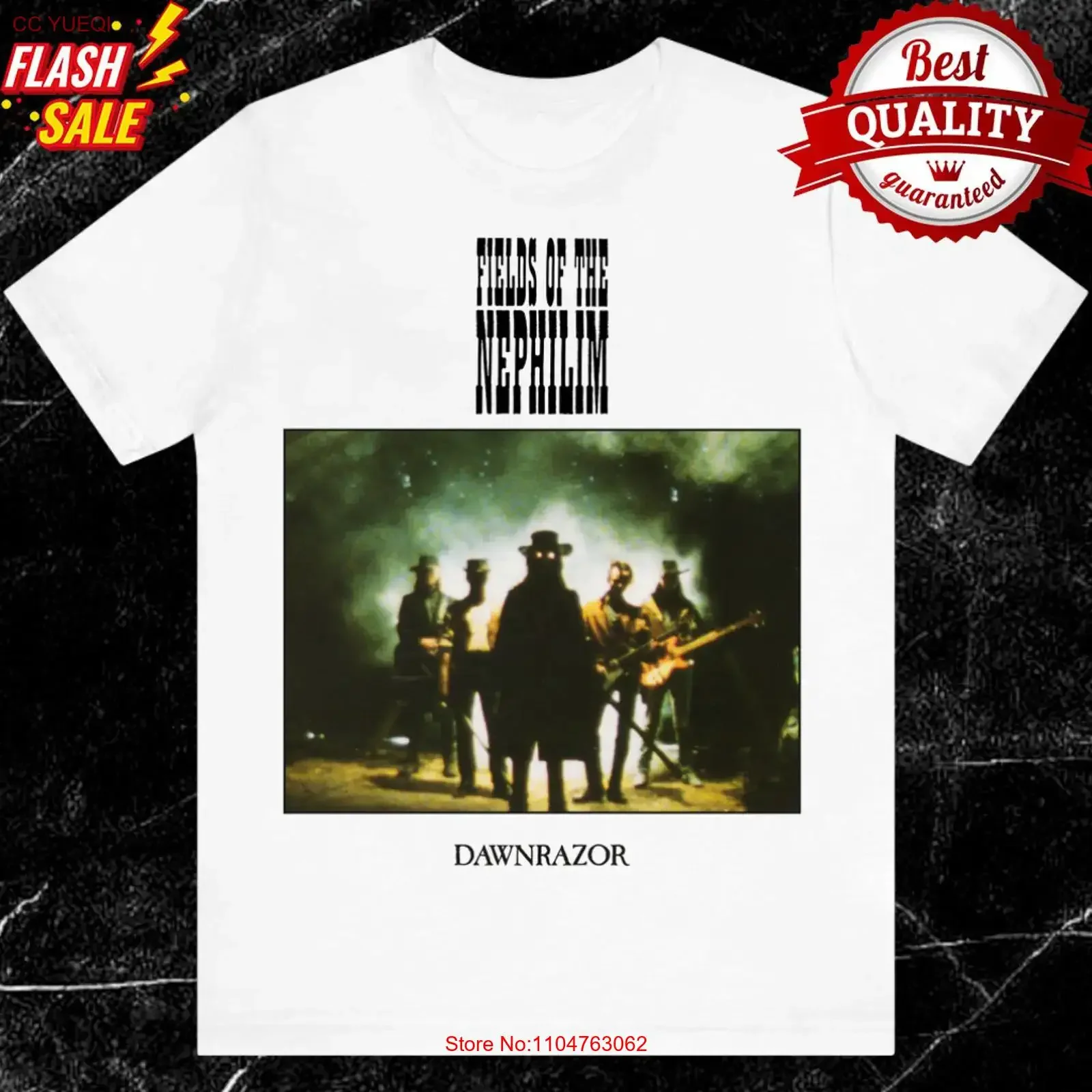 Fields of Nephilim Dawnrazor 2025 Remaster T shirt S to 5XL NE739 vintage Washed Breathable fashion graphic designer clothes