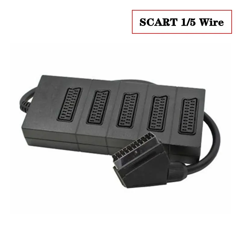 Głowica szczotki 40 cm SCART 1/2 1/3 1/5 Przewód 3-kierunkowy rozdzielacz SCART Przewód do połączenia audio i wideo Standard europejski — zdjęcie produktu 4