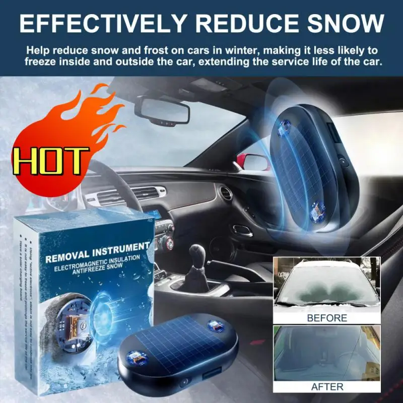 Car Winter Antifreeze Electromagnetic Molecular Windshield Microwave Deicing Anti-Ice Instrument Window Glass Snow Removal