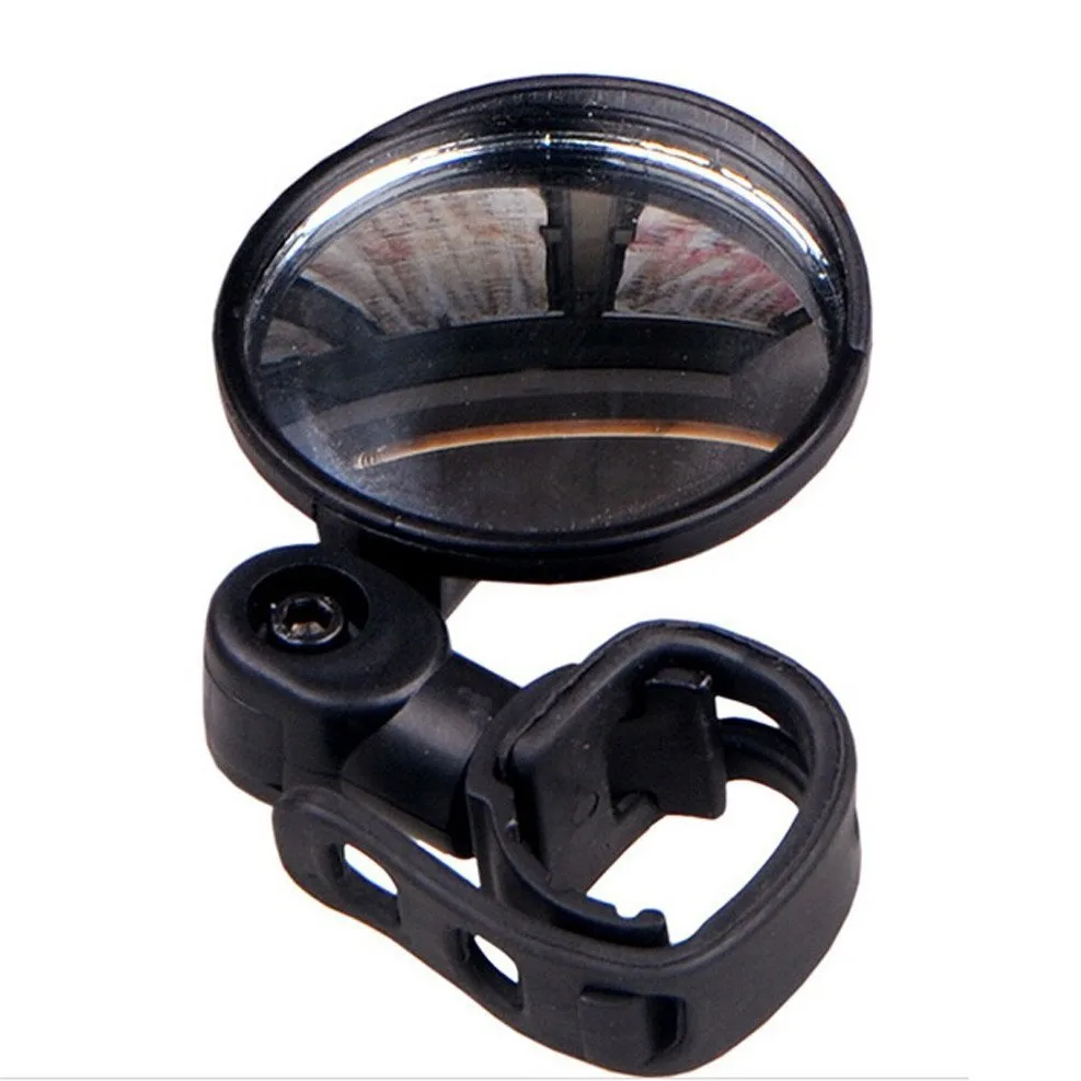 Bicycle Wide Angle Convex Mirror Bicycle Reflective Mountain Bike Rearview Mirror Silicone Handle Rearview Mirror