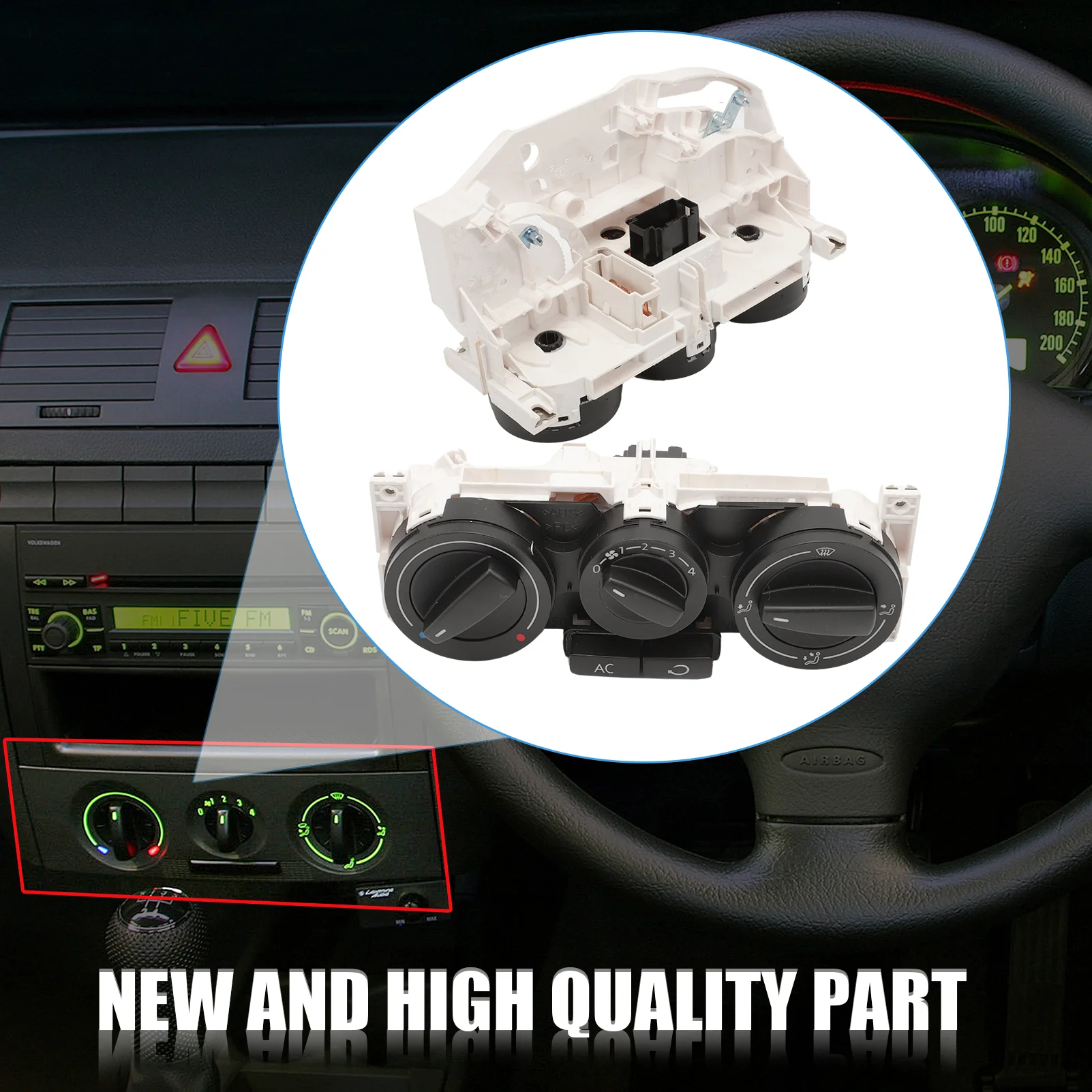 

Модуль климат-контроля нагревателя 1J0-820-045-F 1J0820045F для Volkswagen Golf GTI Jetta R32 Модуль управления HVAC Панель управления кондиционером