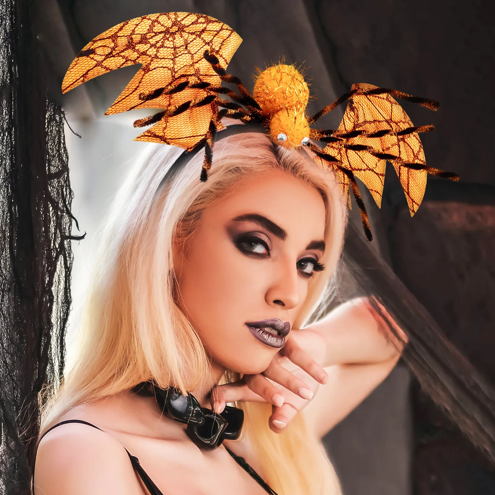 

Halloween Headb Spider Hair Hoops Party Hats for Girls Women ange Black Festival Costume Accessories Unique Design