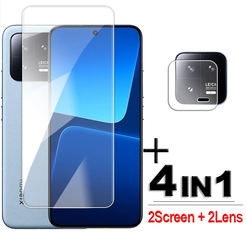 

For Xiaomi 13 Glass Xiaomi 11T 12T 13 Pro Tempered Glass Full Glue Clear HD Screen Protector For Xiaomi 13 Lens Flim 6.36 inch