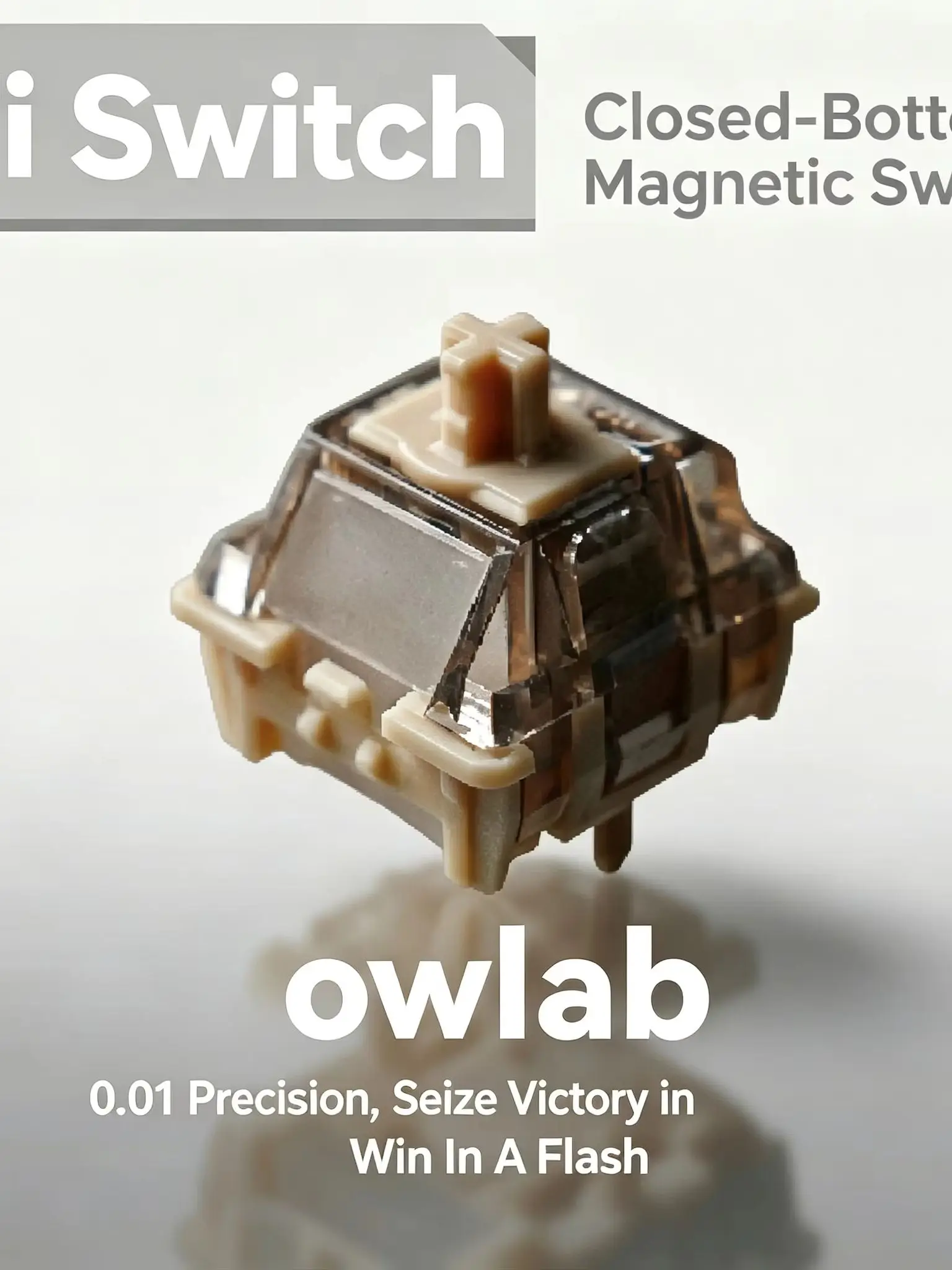 OWlab klawiatura z osią magnetyczną przełącznik Ti 0,01 mm precyzyjna sprężyna niemag 15 mm do Wooting 60HE/80HE Made68 — zdjęcie produktu 7
