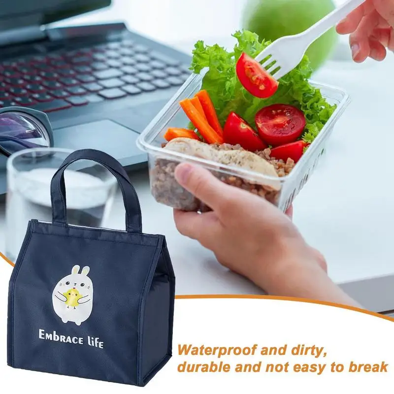 Lunch Container Bag Insulated Pouch For Hot/Cold Food Storage Leakproof Cooler Bag For Children And Adult  School Camping