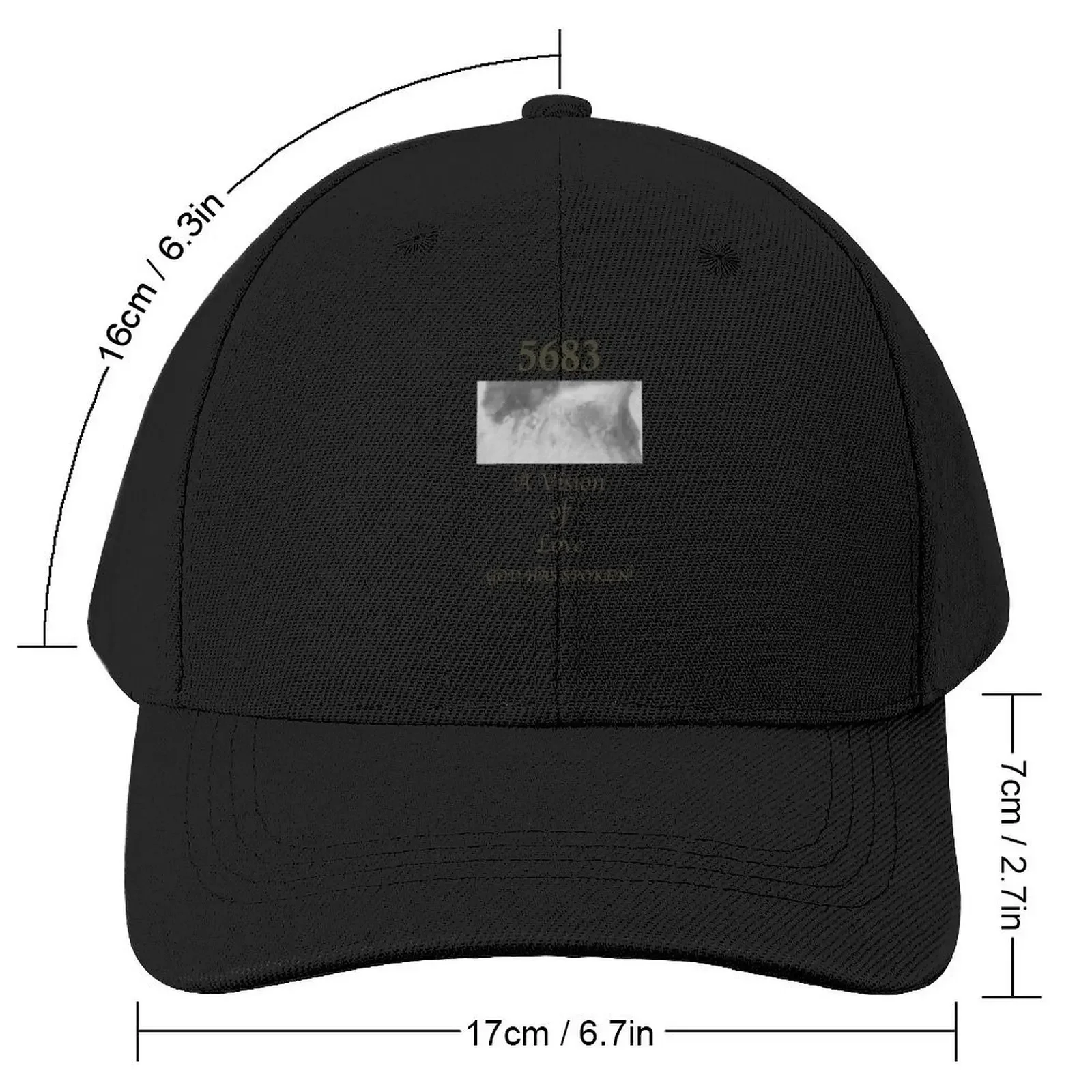 5683 A Vision of Love - God has Spoken Baseball Cap Streetwear Hat Man Luxury Sunhat Big Size Hat Men Luxury Brand Women's