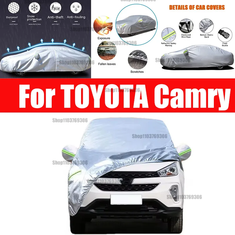 

For TOYOTA Camry car Cover Dustproof Outdoor Indoor UV Snow Resistant Sun rain Protection waterproof hail cover for car