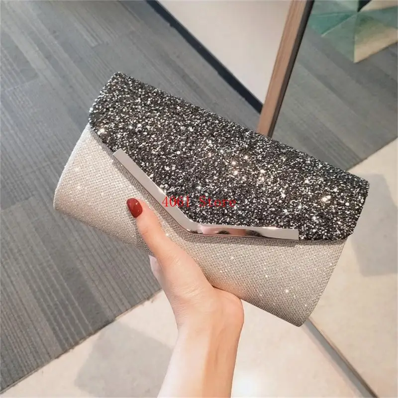 

Stylish Wedding Clutches Handbag for Women Girls Glitter Shoulder Bag Wedding Purses Dating Bag All-matching Evening Bag