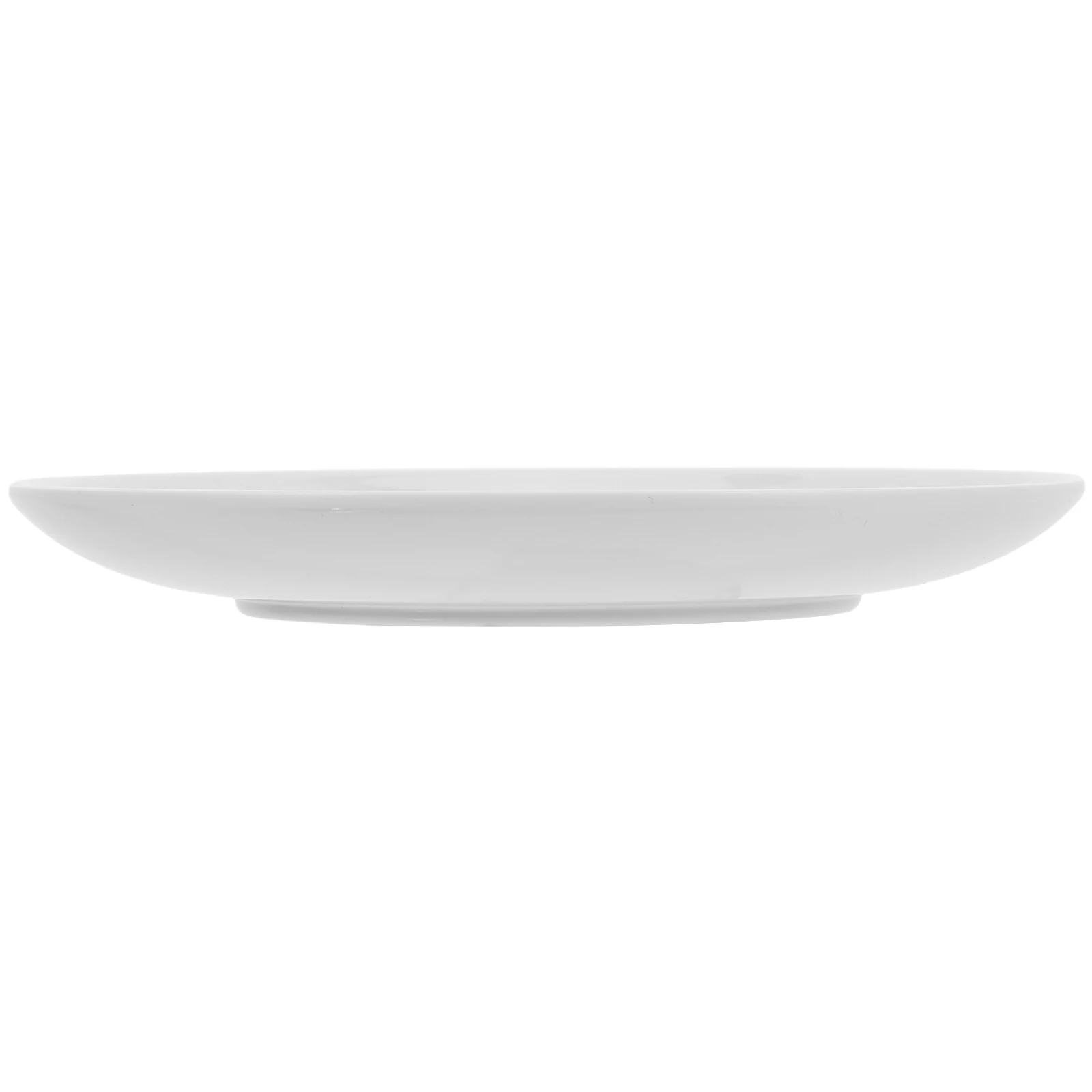 

White Dinner Round Heat Resistant Lightweight Reusable Shatterproof Elegant Porcelain Look For Picnic Camping Party