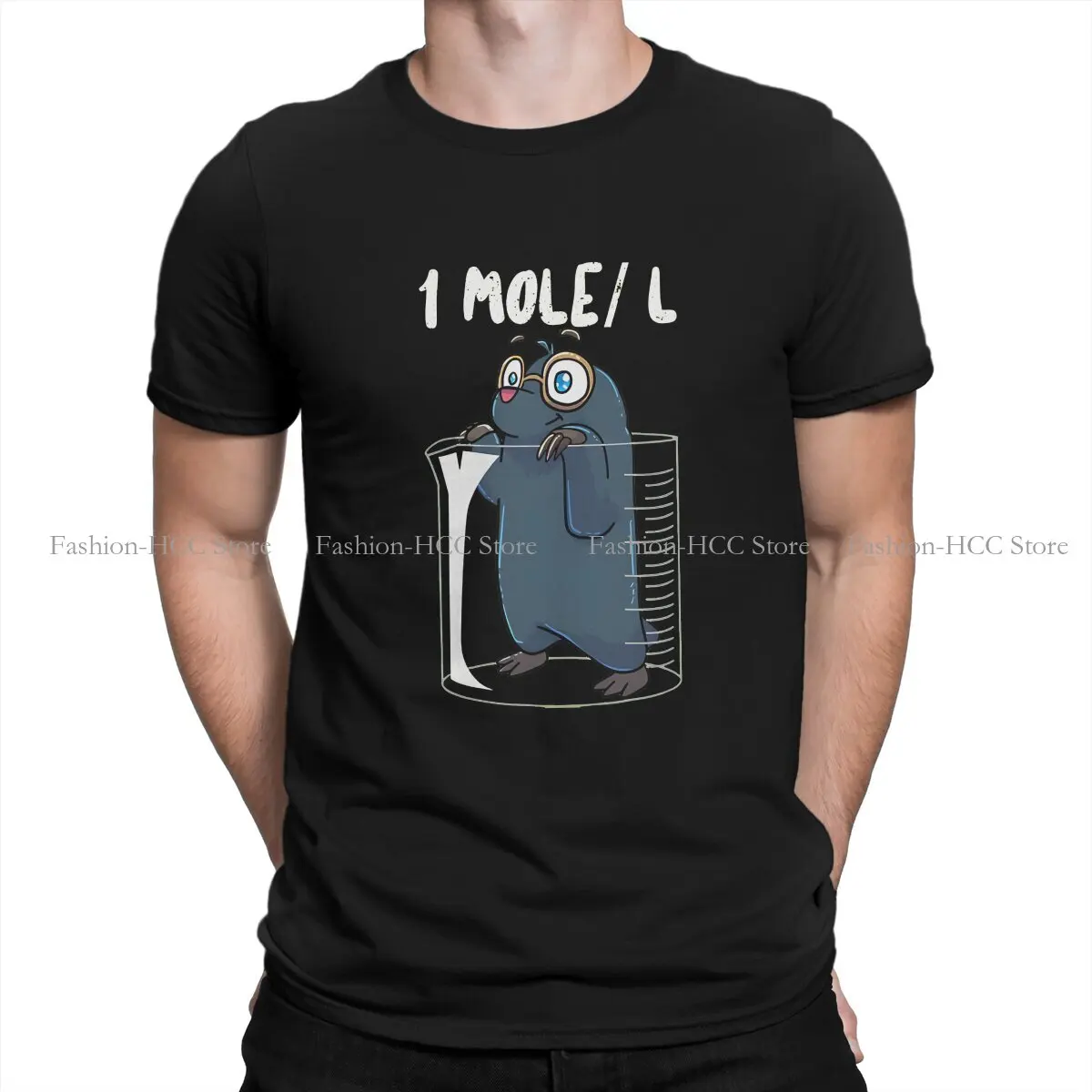 Mole Polyester TShirt for Men Chemistry Chemist Student Science Teacher Soft Leisure Sweatshirts T Shirt Novelty Trendy