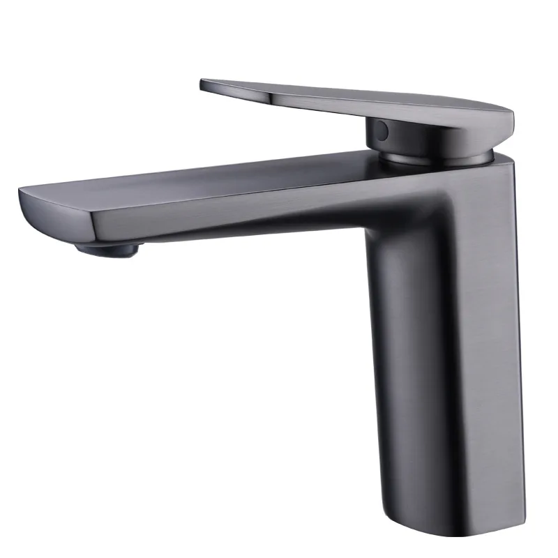 

Light luxury bathroom cabinet, brass washbasin faucet hot and cold washbasin
